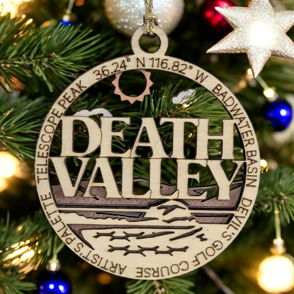 3" Death Valley National Park Ornament / Car Charm - USA Made