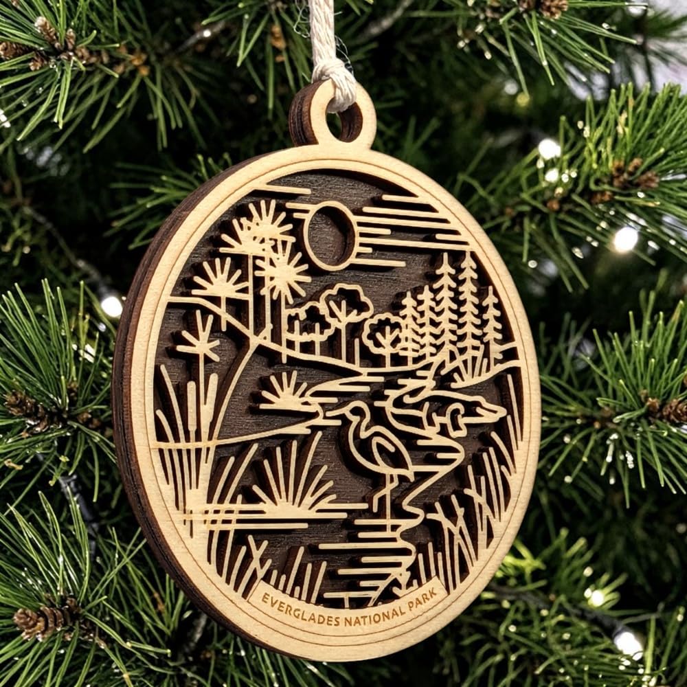 Everglades National Park 3.5" Wooden Ornament