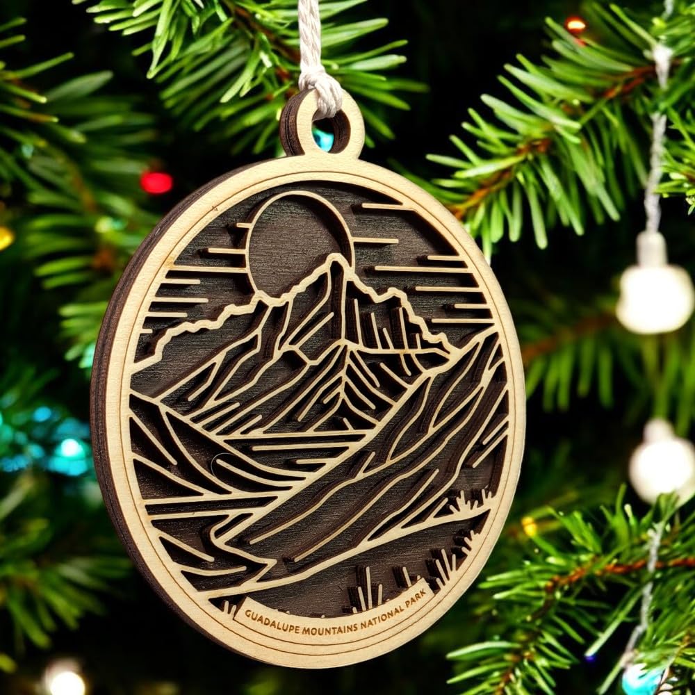 Guadalupe Mountains National Park 3.5" Wooden Ornament