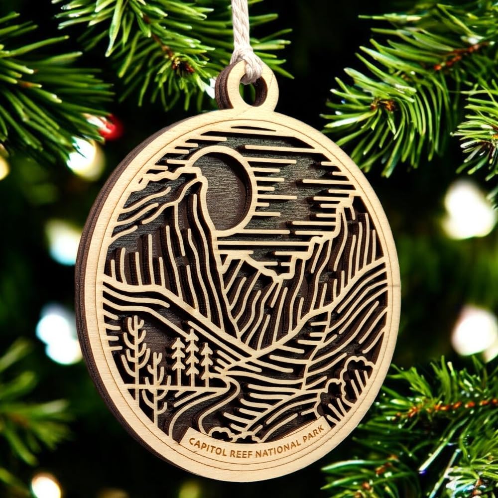 Capitol Reef National Park 3.5" Wooden Ornament