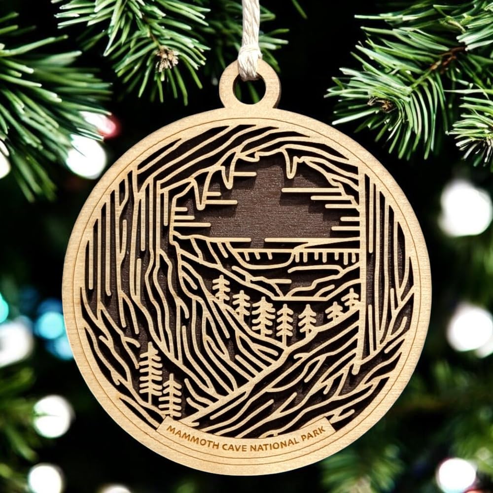 Mammoth Cave National Park 3.5" Wooden Ornament