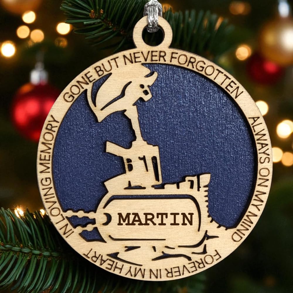 3" Coast Guard Memorial Ornament, Battlefield Cross, Dog Tag