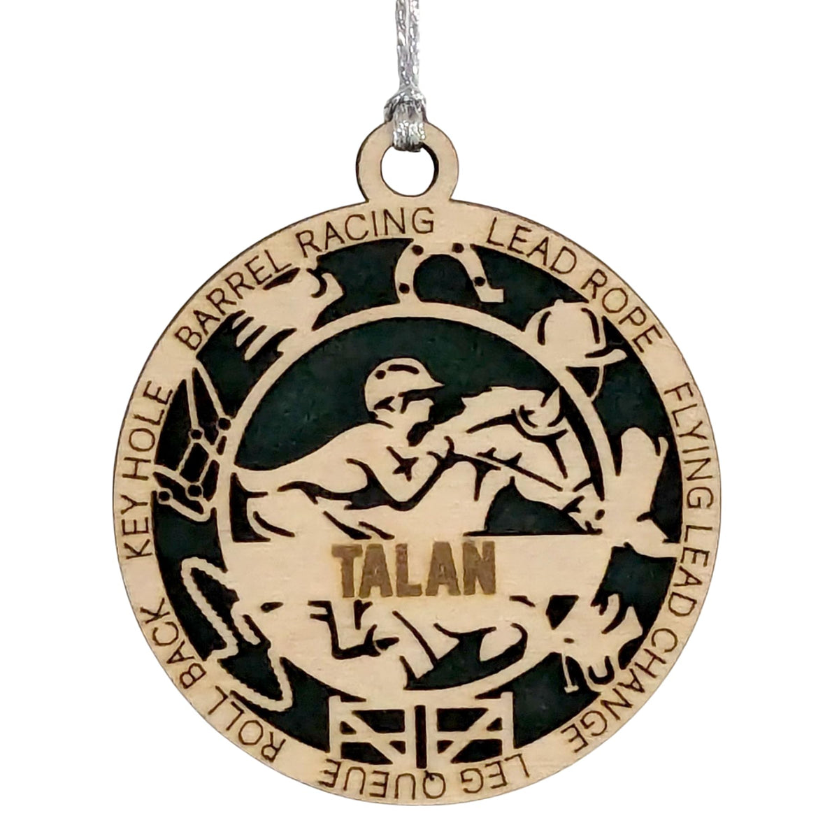 Custom 3" Male Equestrian Icons Ornament