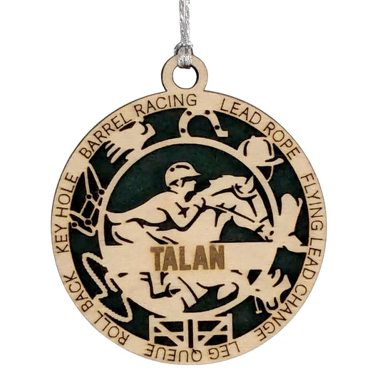 Custom 3" Male Equestrian Icons Ornament