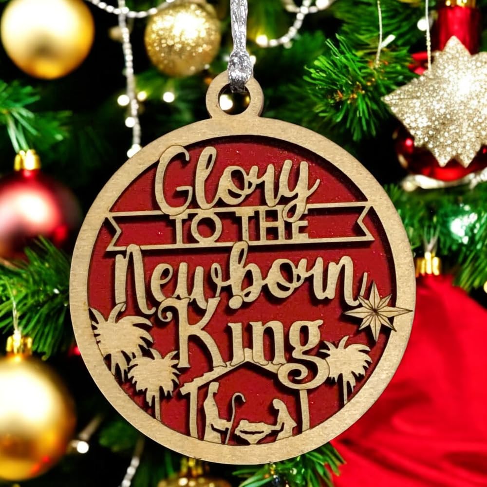 3" Glory to the Newborn King Ornament