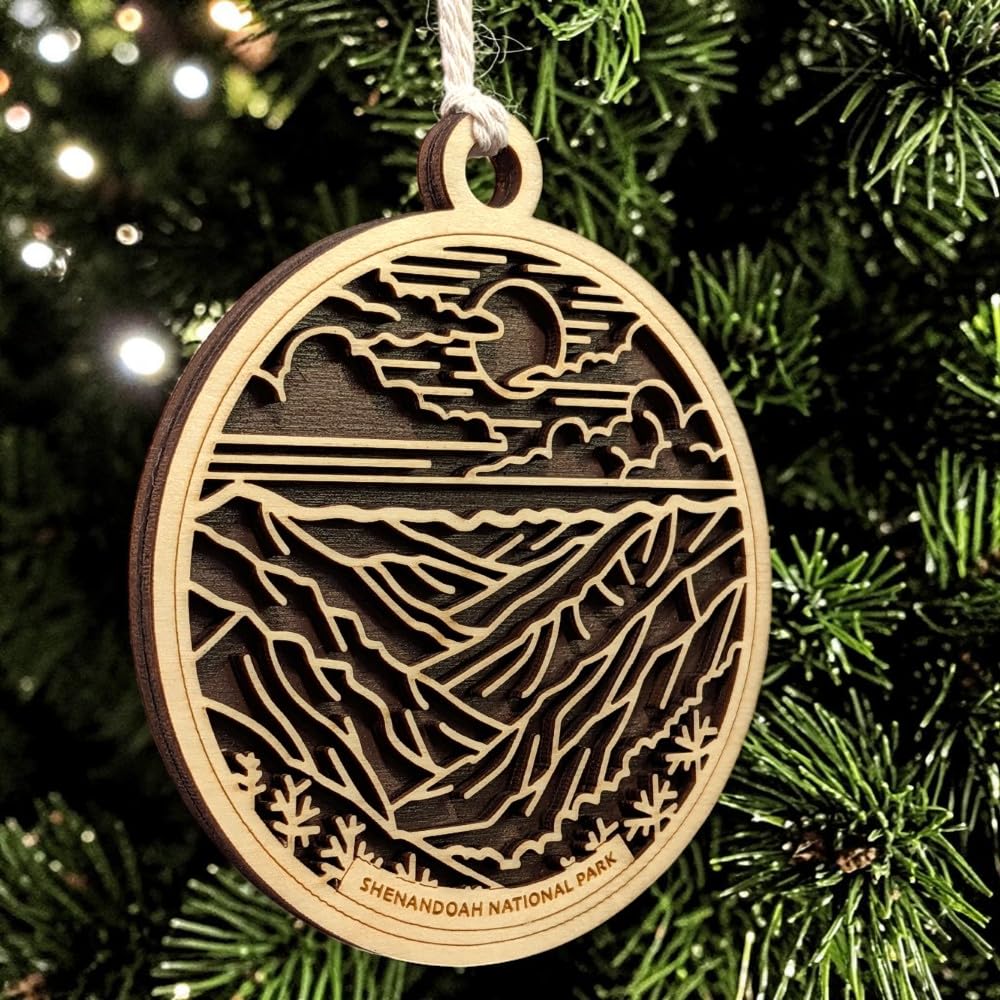 Shenandoah National Park 3.5" Wood Christmas Ornament