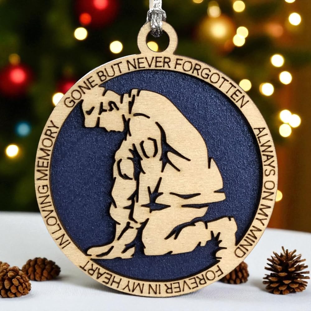 3" Coast Guard Memorial Ornament, Kneeling Soldier