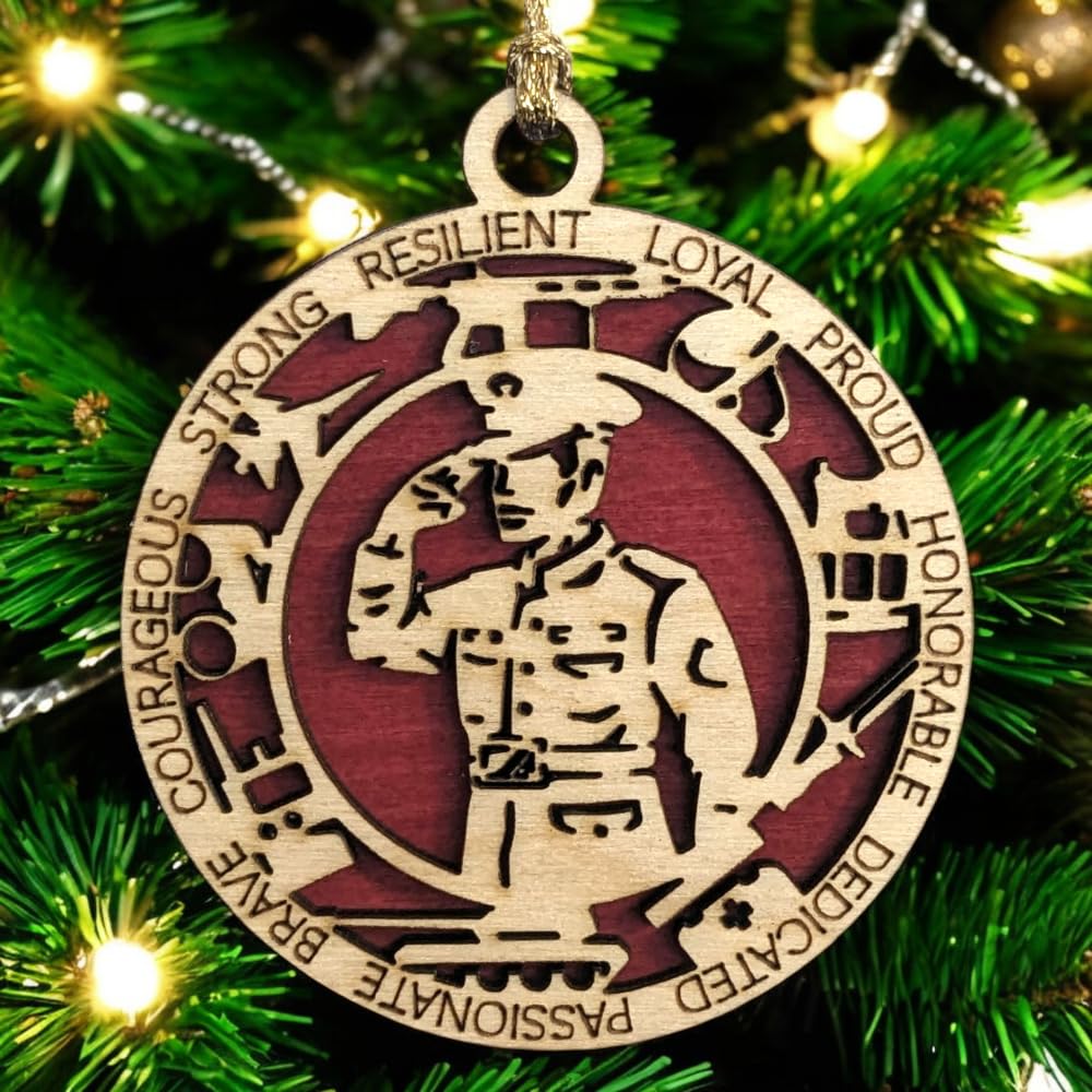 3" Marines Inspired Male Soldier Ornament, Formal, Icons