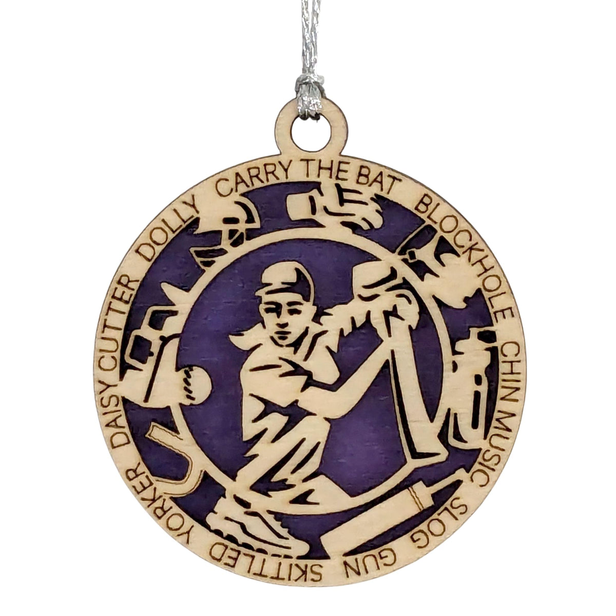 3" Cricket Batter Icons Ornament