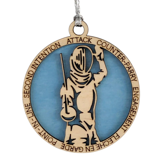 3" Female Fencing Ornament