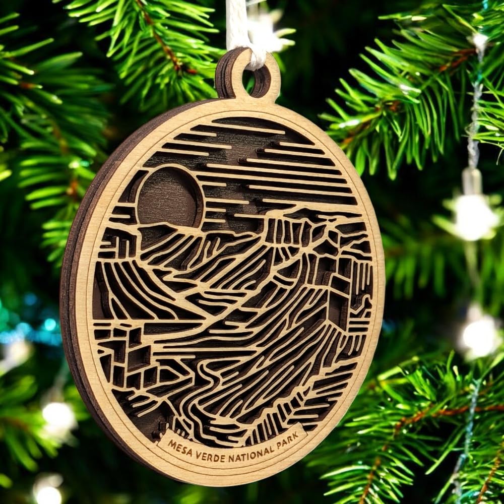 Mesa Verde National Park 3.5" Wooden Ornament
