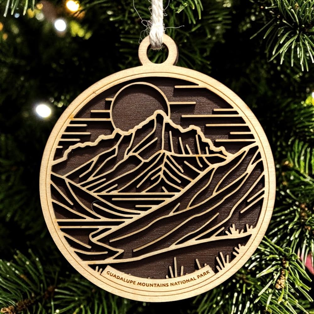 Guadalupe Mountains National Park 3.5" Wooden Ornament