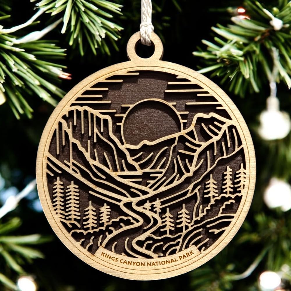 Kings Canyon National Park 3.5" Wooden Ornament
