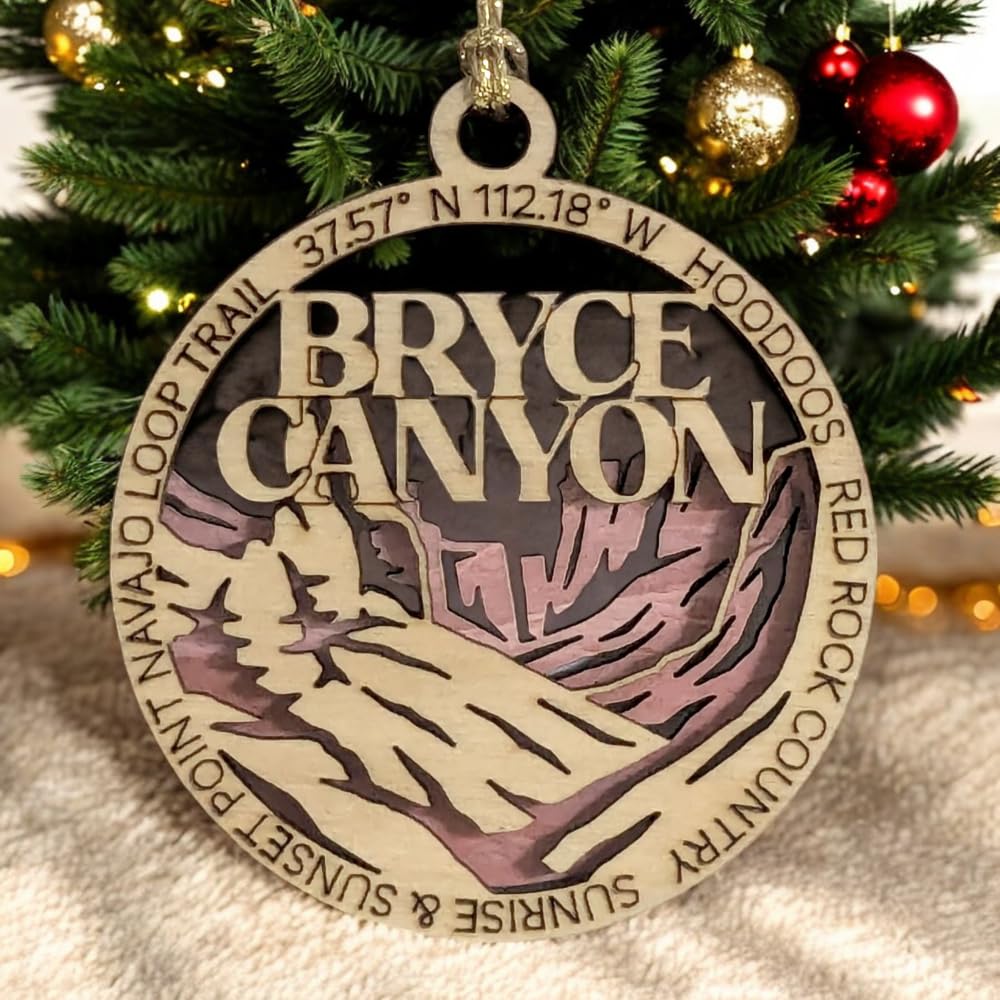 3" Bryce Canyon National Park Ornament / Car Charm - USA Made