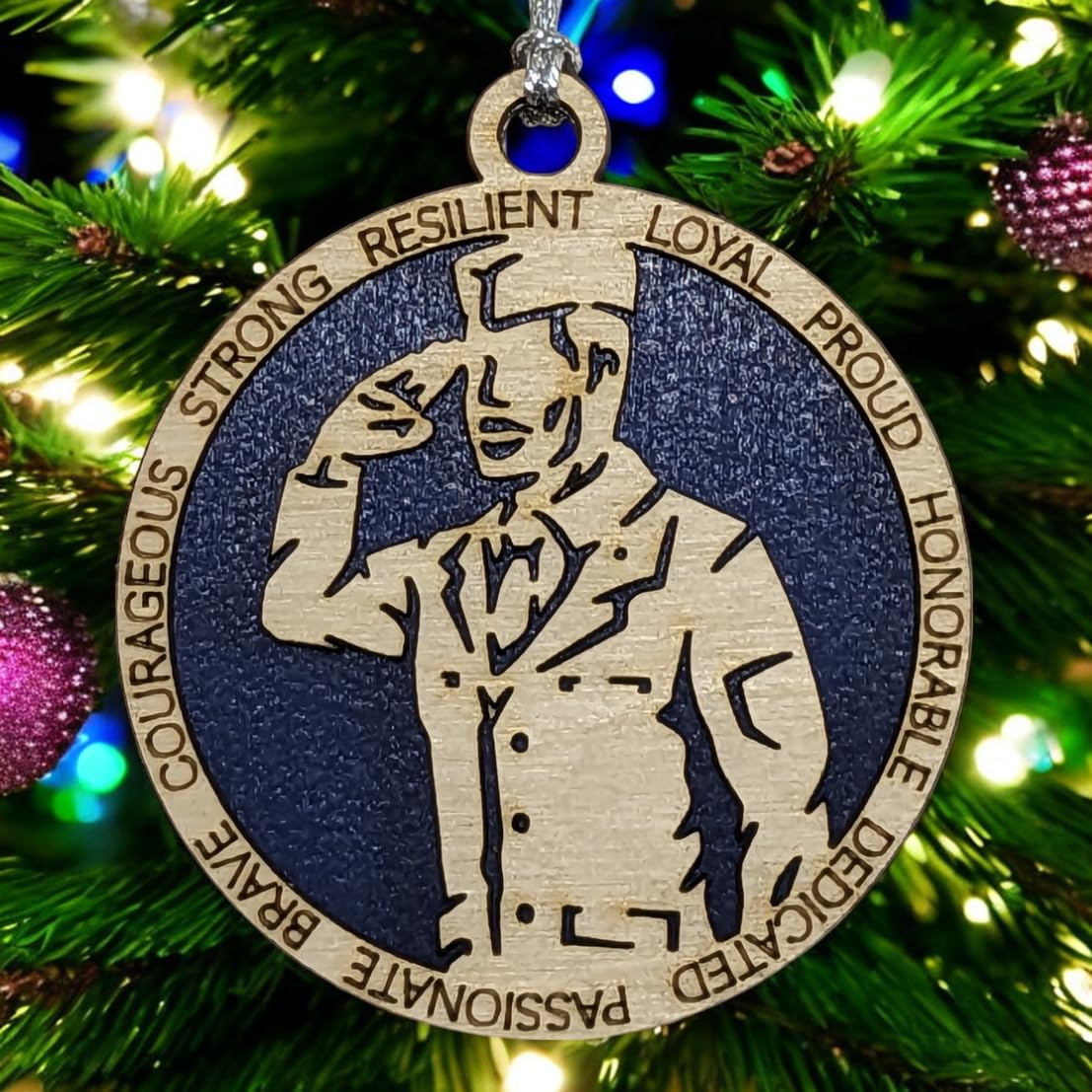 3" Male Airman Dress Uniform Ornament