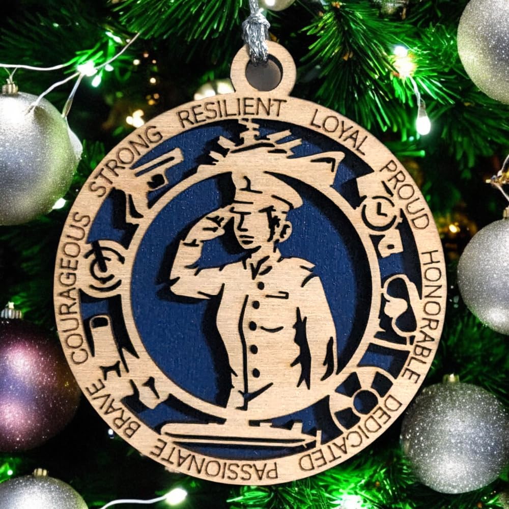 3" Navy Female Sailor Ornament, Formal Uniform, Icons