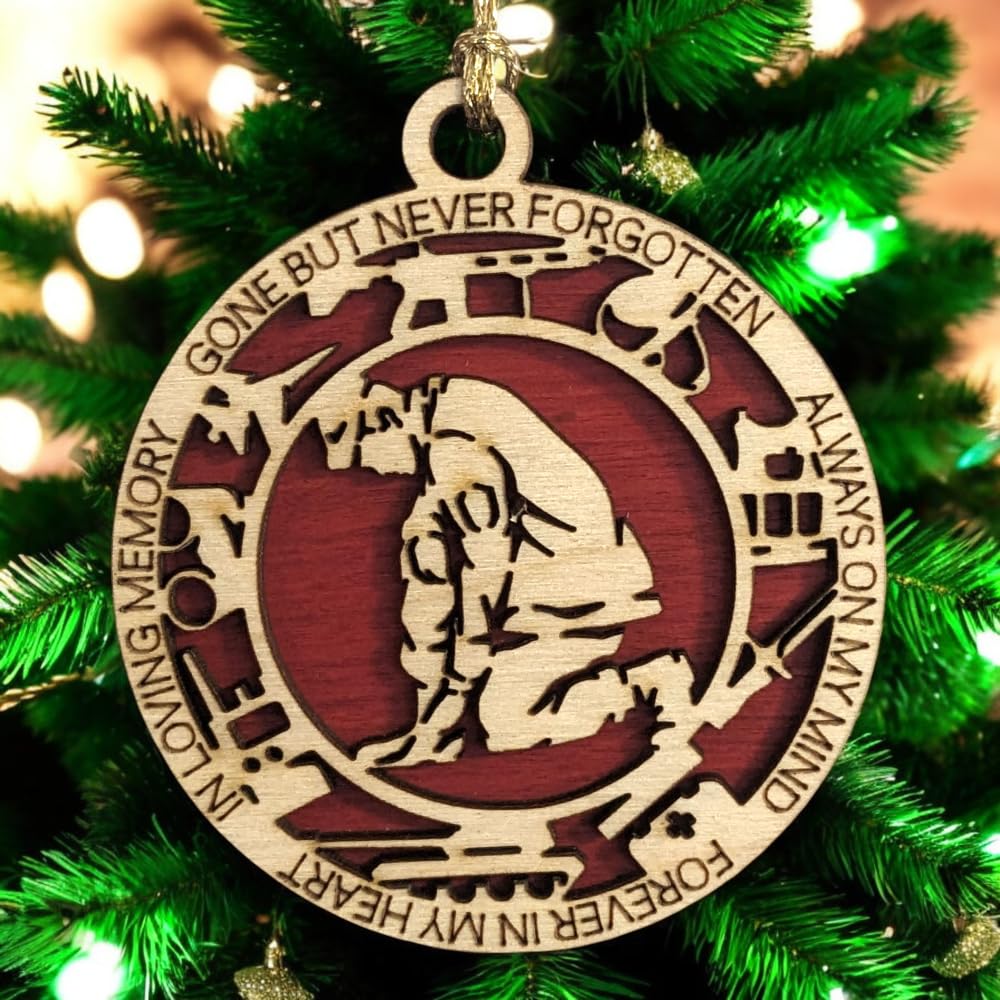 3" Marines Inspired Memorial Ornament, Kneeling, Icons