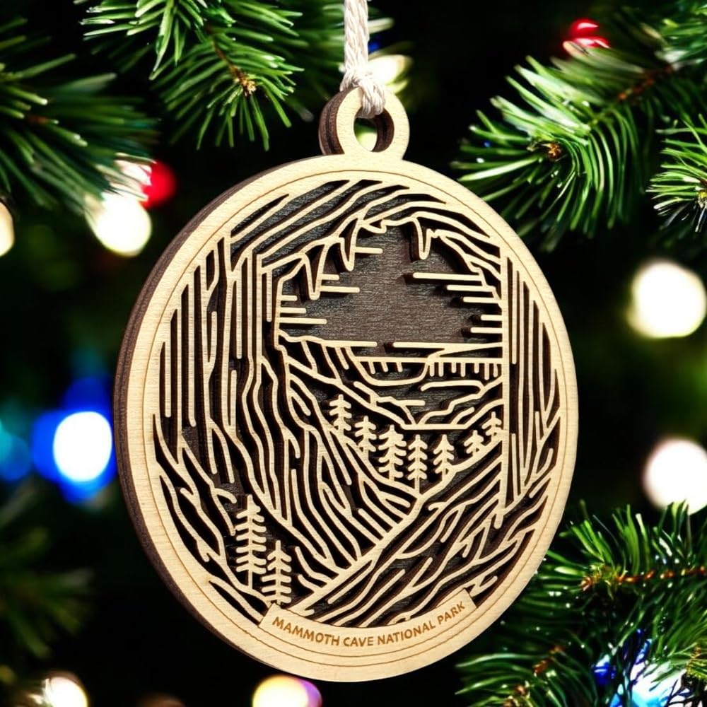 Mammoth Cave National Park 3.5" Wooden Ornament