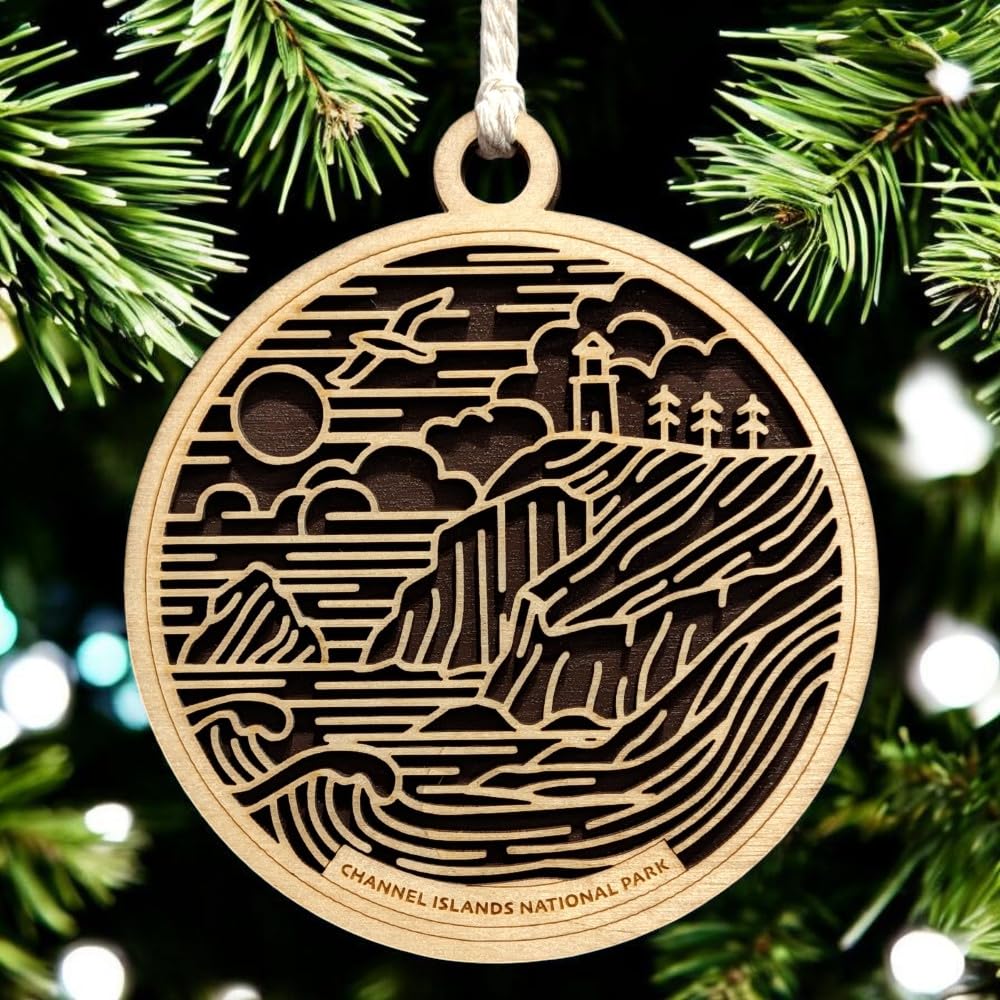 Channel Islands National Park 3.5" Wooden Ornament