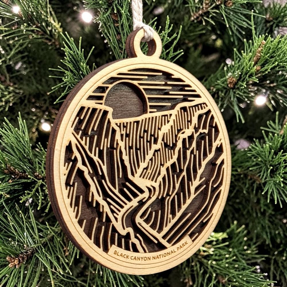 Black Canyon of the Gunnison 3.5" Wooden Ornament