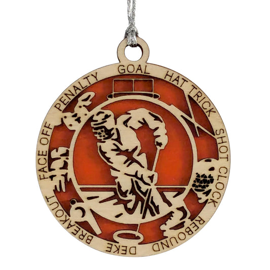 3" Male Ringette Icon Ornament