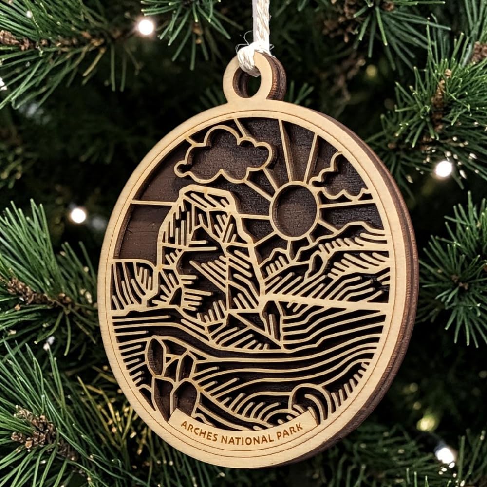 Arches National Park 3.5" Wooden Ornament