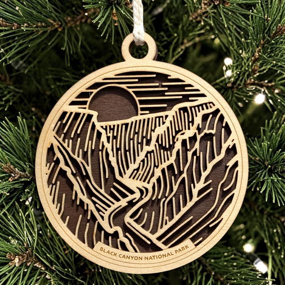 Black Canyon of the Gunnison 3.5" Wooden Ornament
