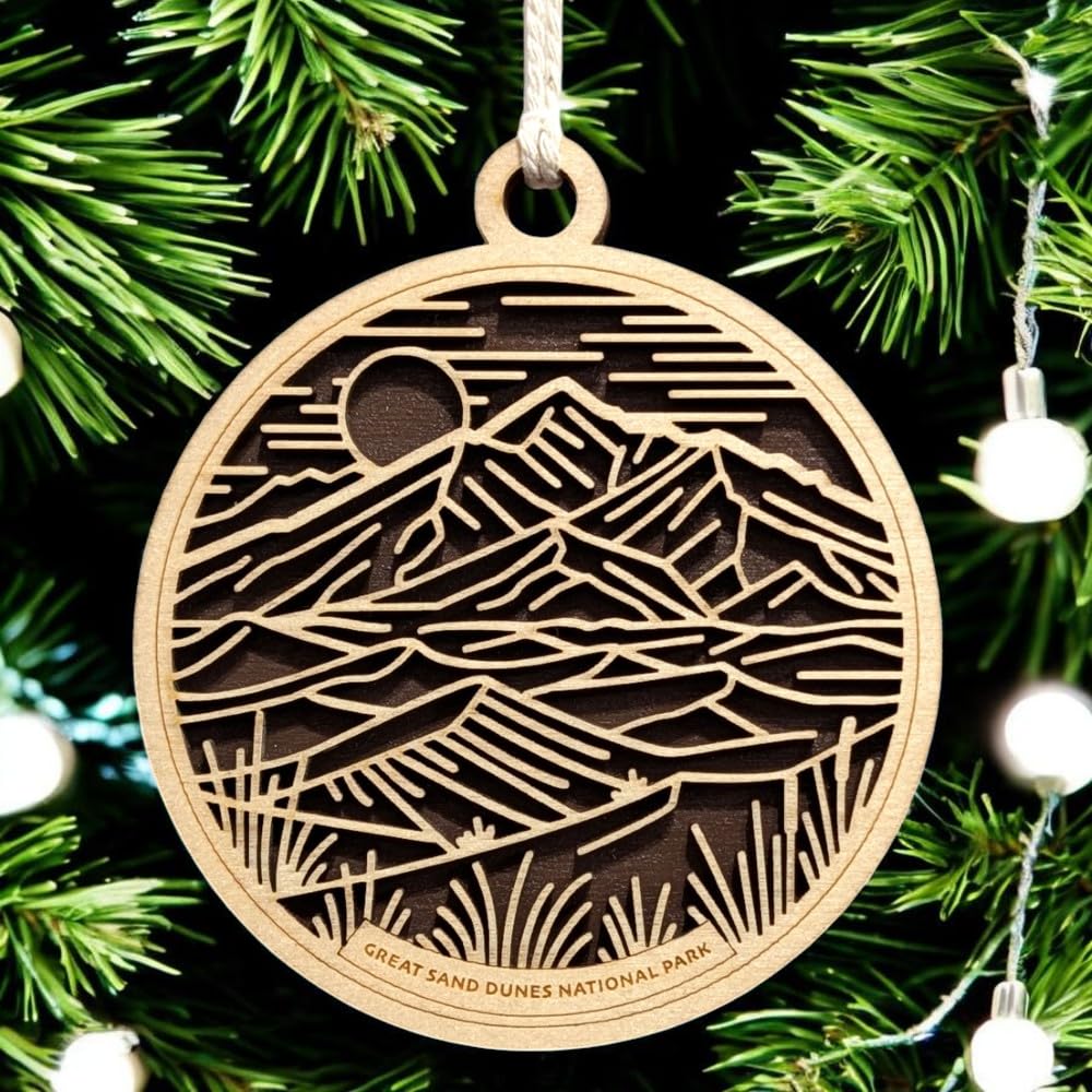 Great Sand Dunes National Park 3.5" Wooden Ornament