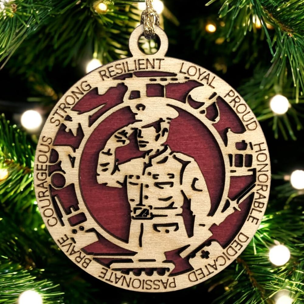 3" Marines Inspired Male Soldier Ornament, Formal, Icons