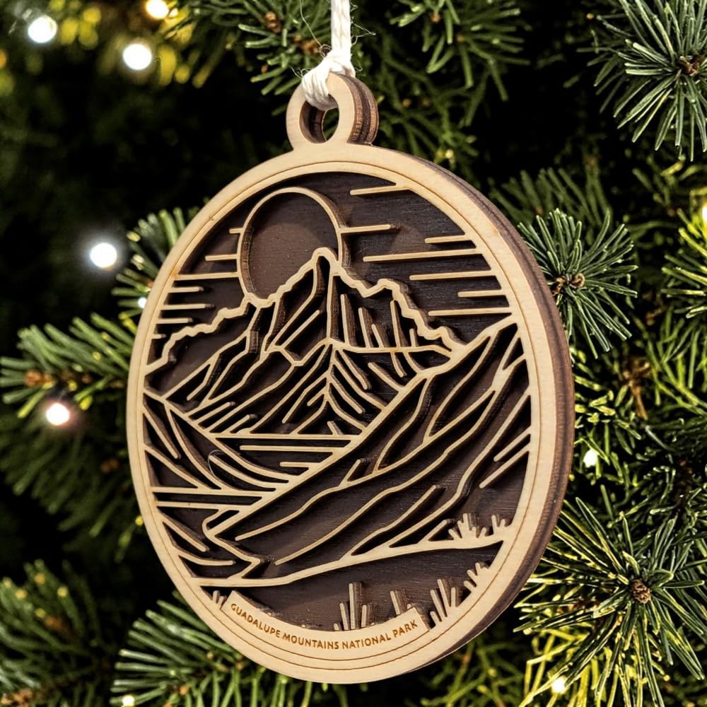 Guadalupe Mountains National Park 3.5" Wooden Ornament