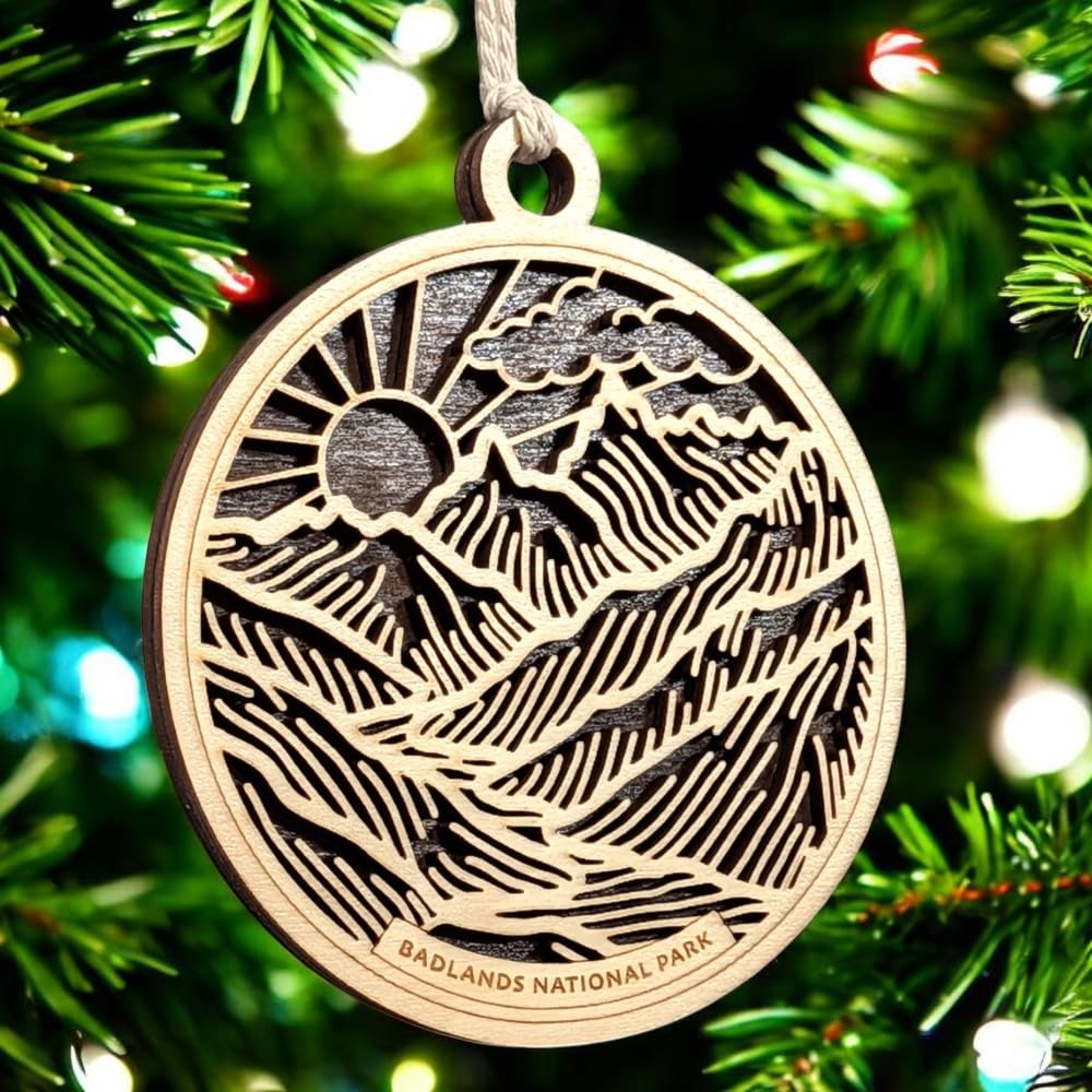 Badlands National Park 3.5" Wooden Ornament