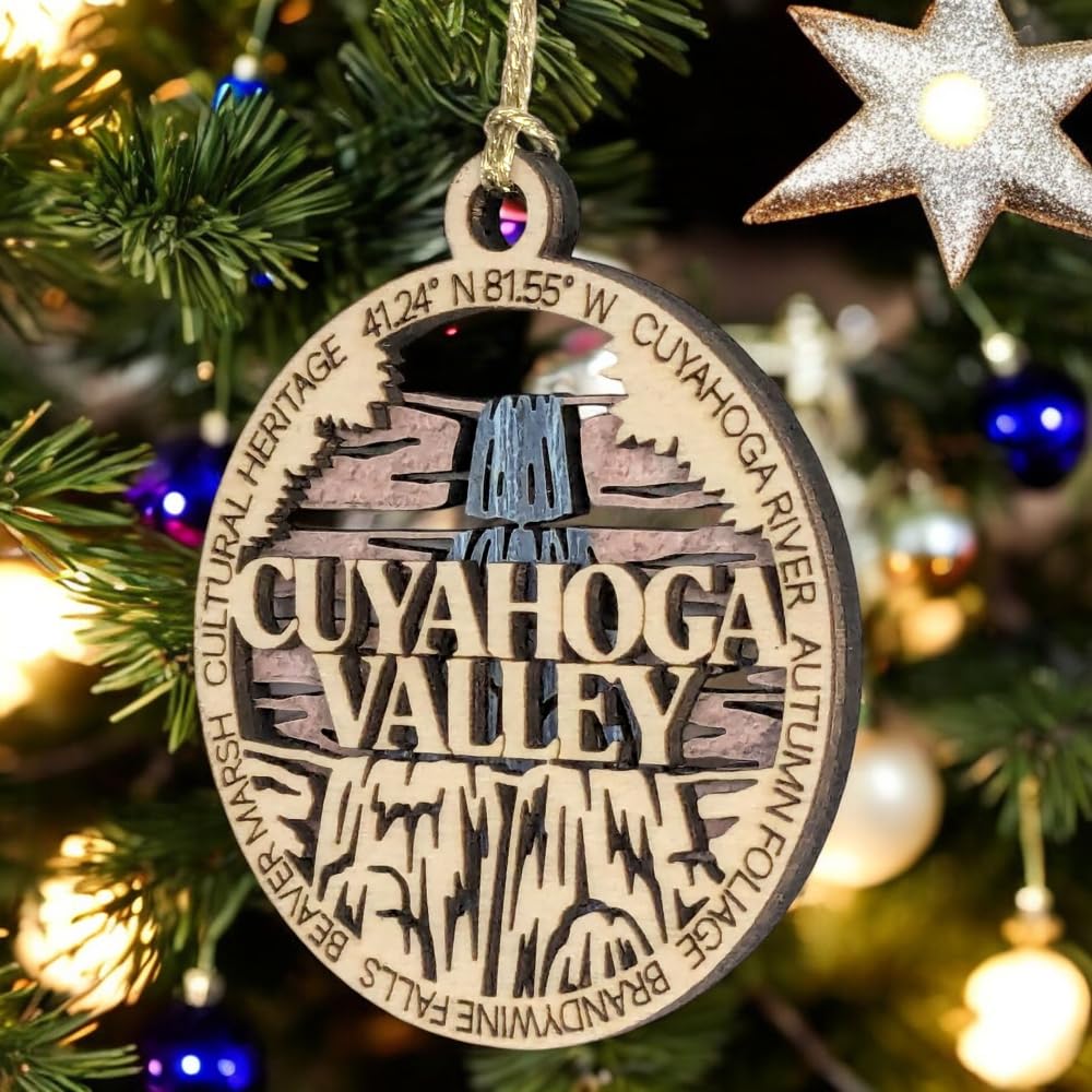 3" Cuyahoga Valley Ornament / Car Charm - USA Made