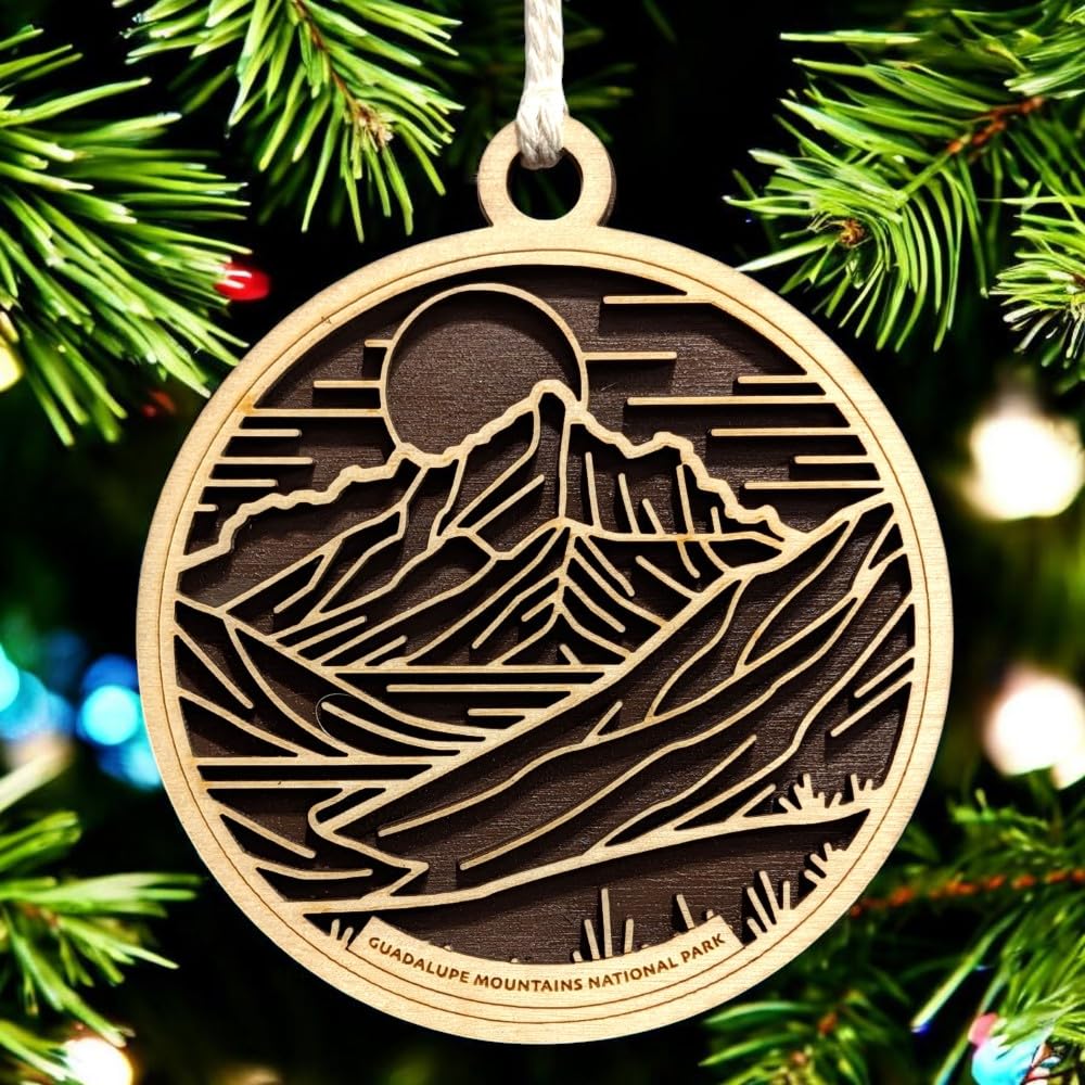 Guadalupe Mountains National Park 3.5" Wooden Ornament