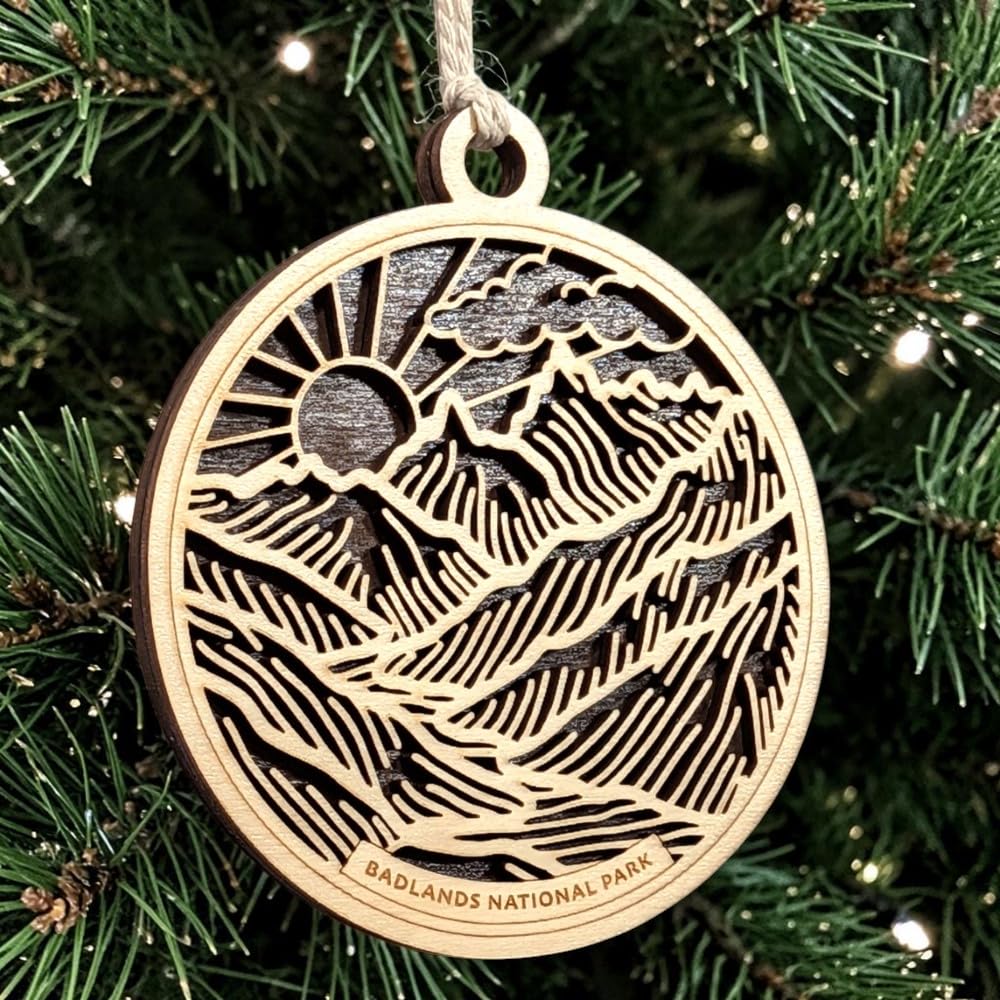 Badlands National Park 3.5" Wooden Ornament