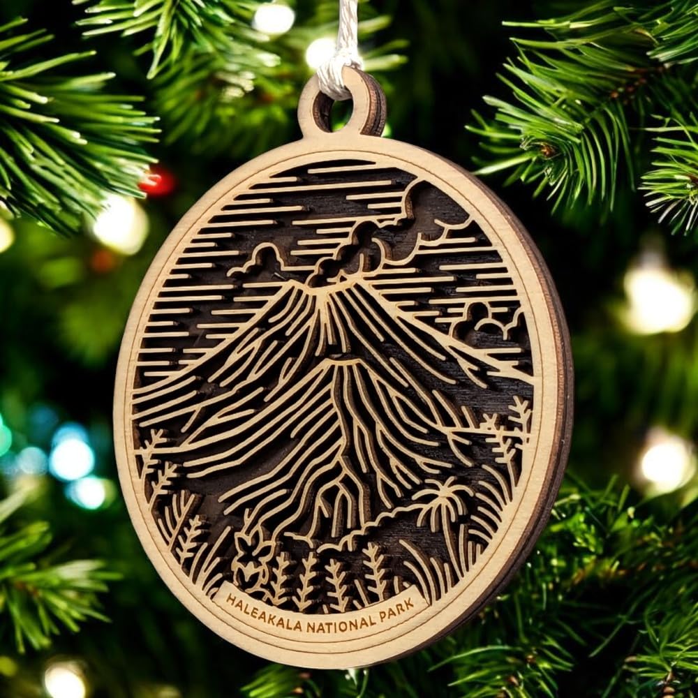 Haleakala National Park 3.5" Wooden Ornament