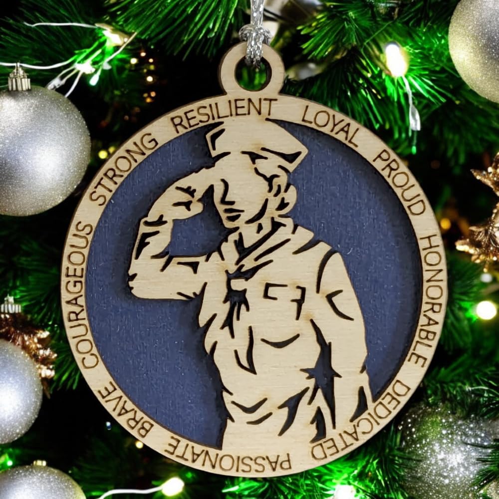 3" Navy Female Sailor Ornament, Field Uniform