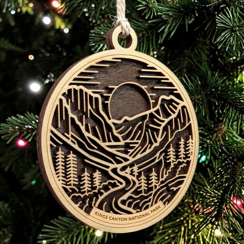 Kings Canyon National Park 3.5" Wooden Ornament