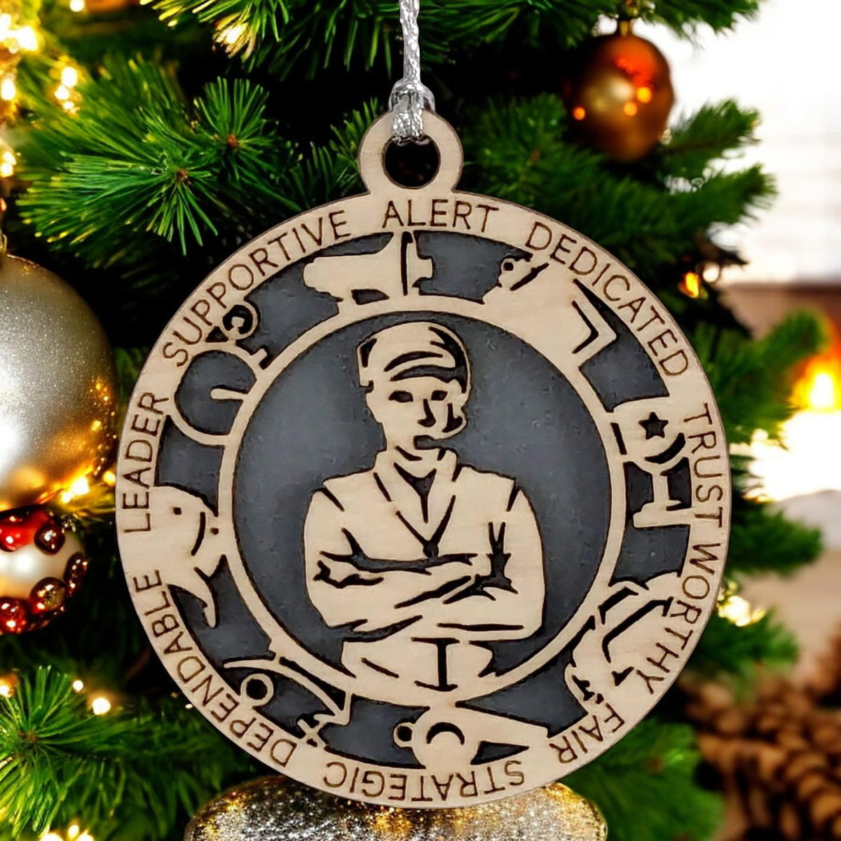 3" Male Coach Ornament / Car Charm