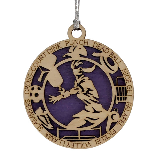 3" Female Pickleball Icon Ornament