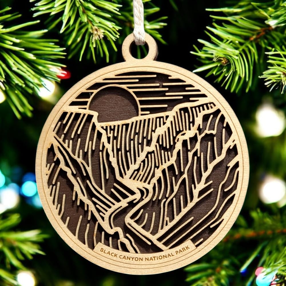 Black Canyon of the Gunnison 3.5" Wooden Ornament