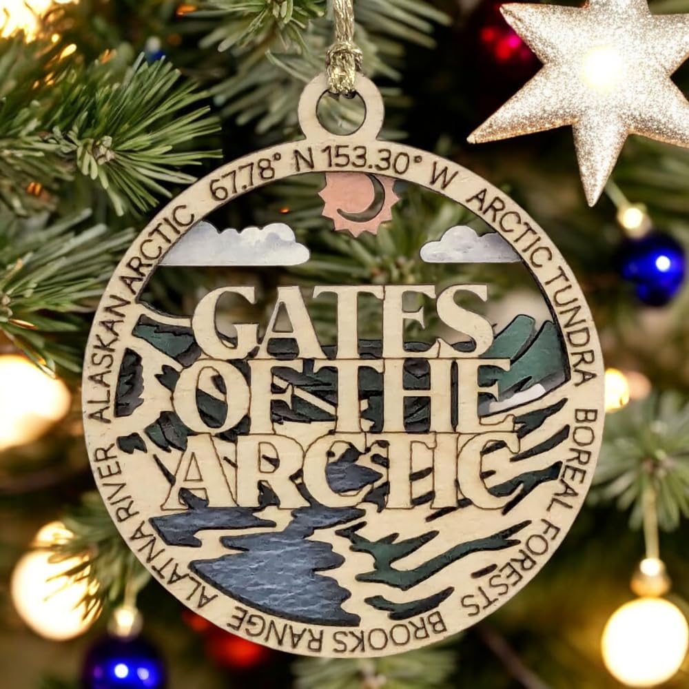 3" Gates of the Arctic Ornament / Car Charm - USA Made