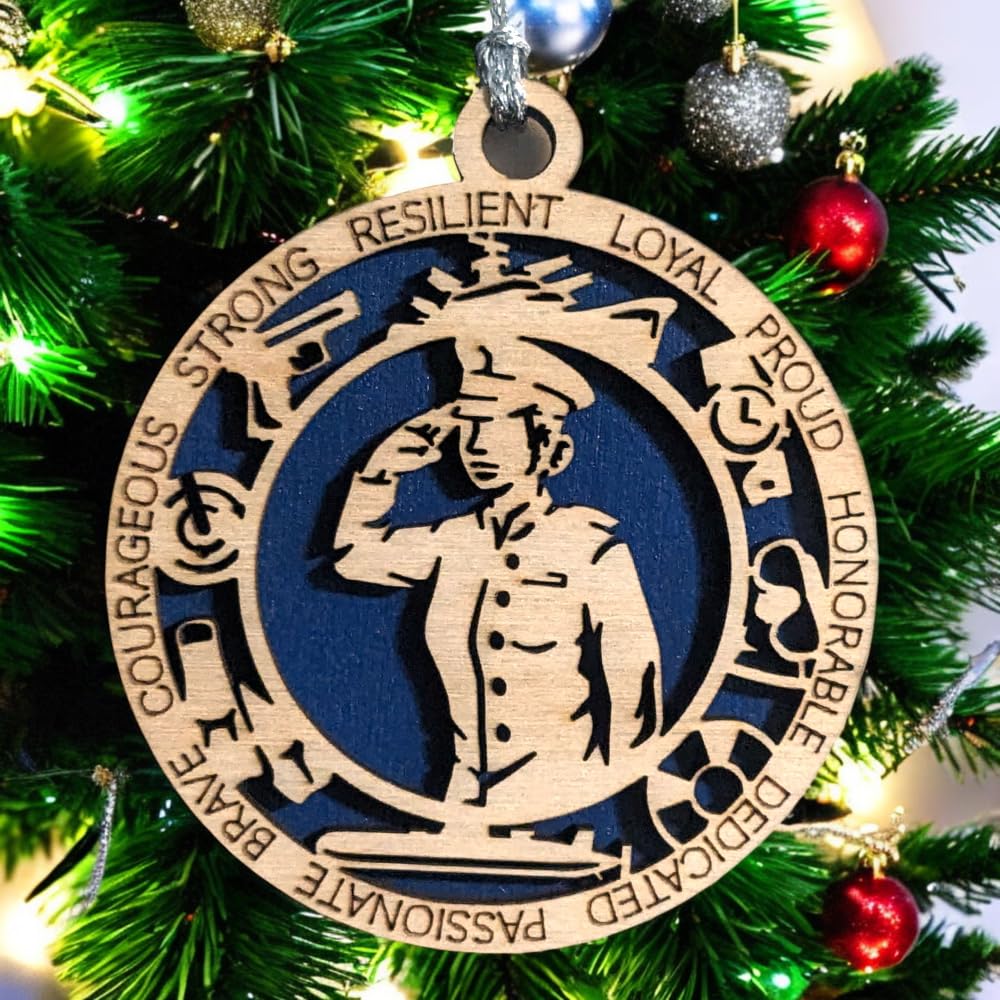 3" Navy Female Sailor Ornament, Formal Uniform, Icons