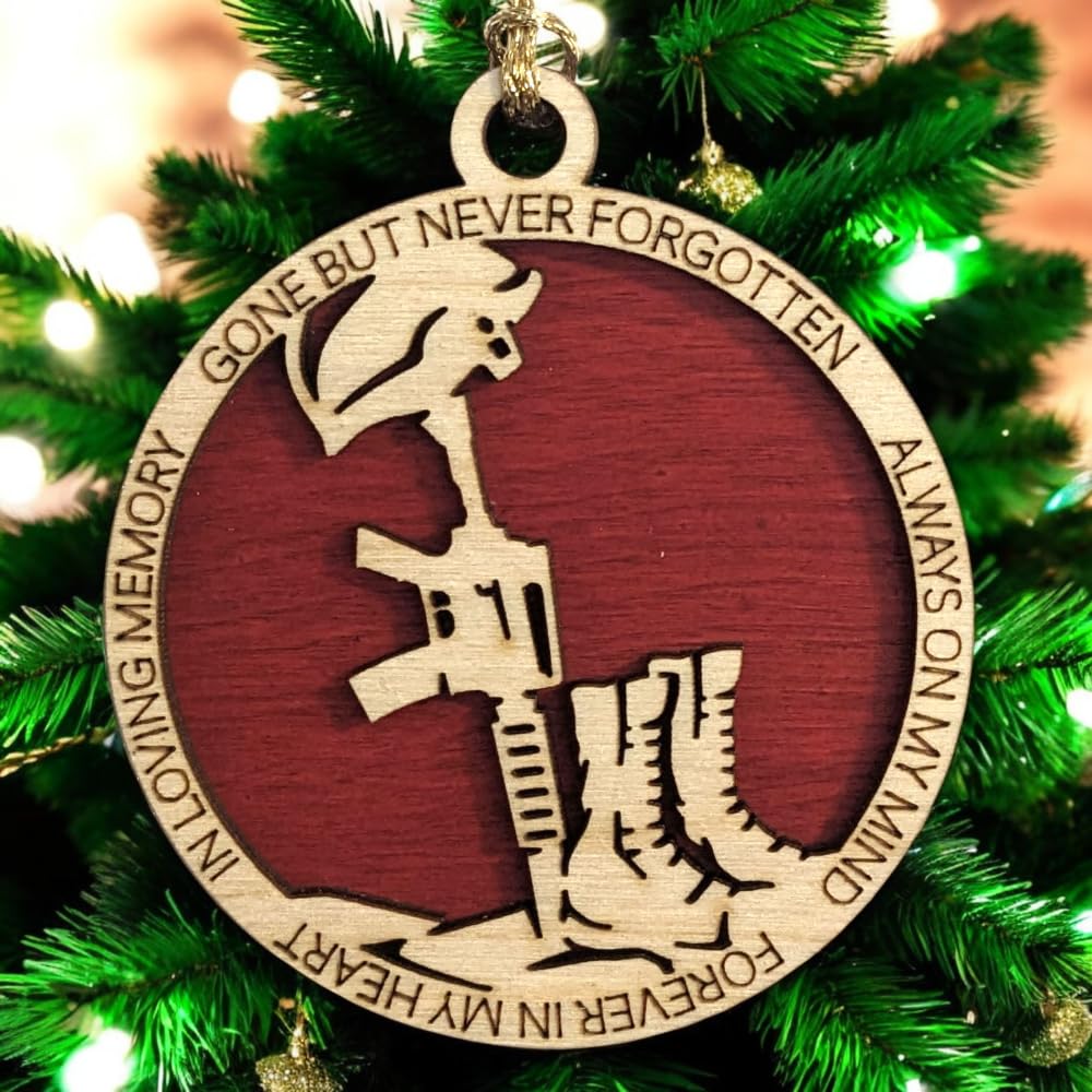 3" Marines Inspired Memorial Ornament, Battlefield Cross