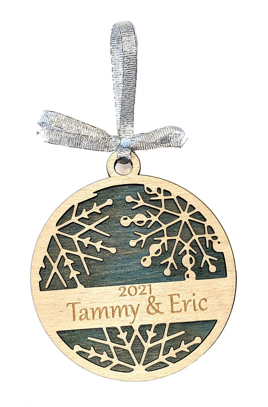 3" Twin Snowflake Ornament