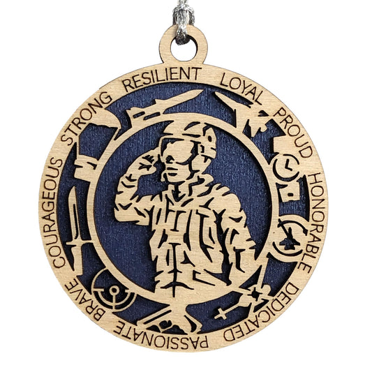 3" Male Airman Icons, Field Uniform