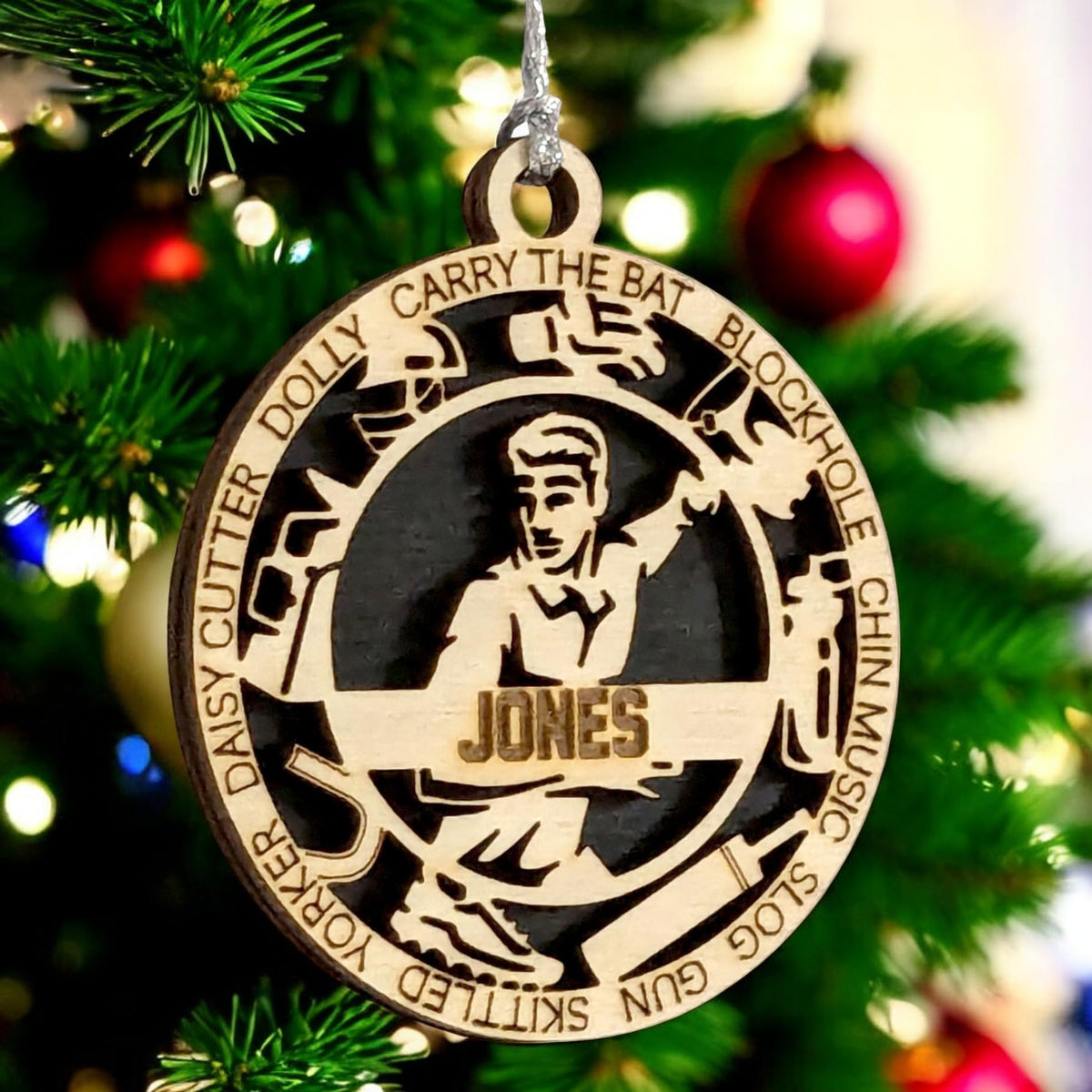 3" Personalized Male Cricket Icons Ornament