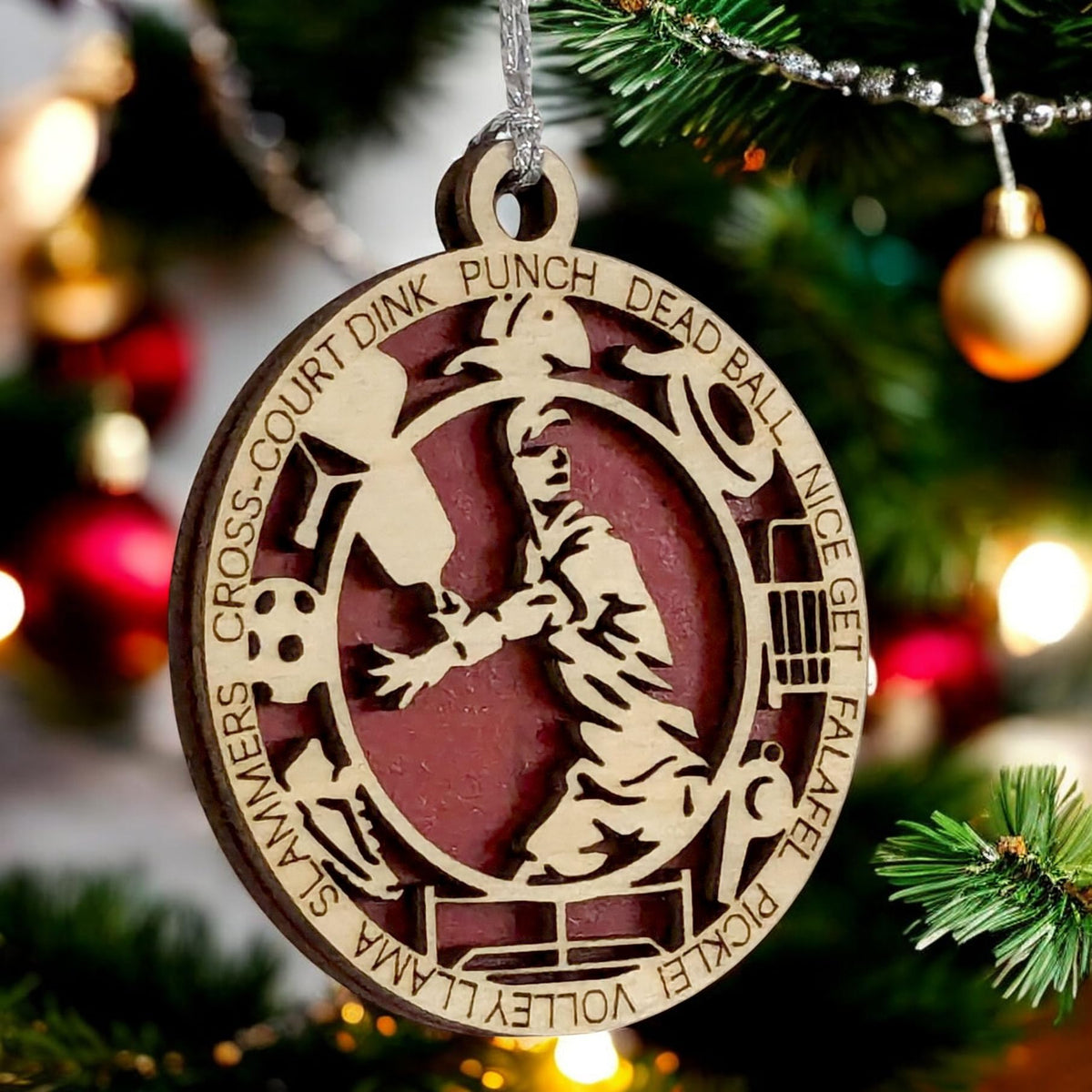 3" Male Pickleball Icon Ornament