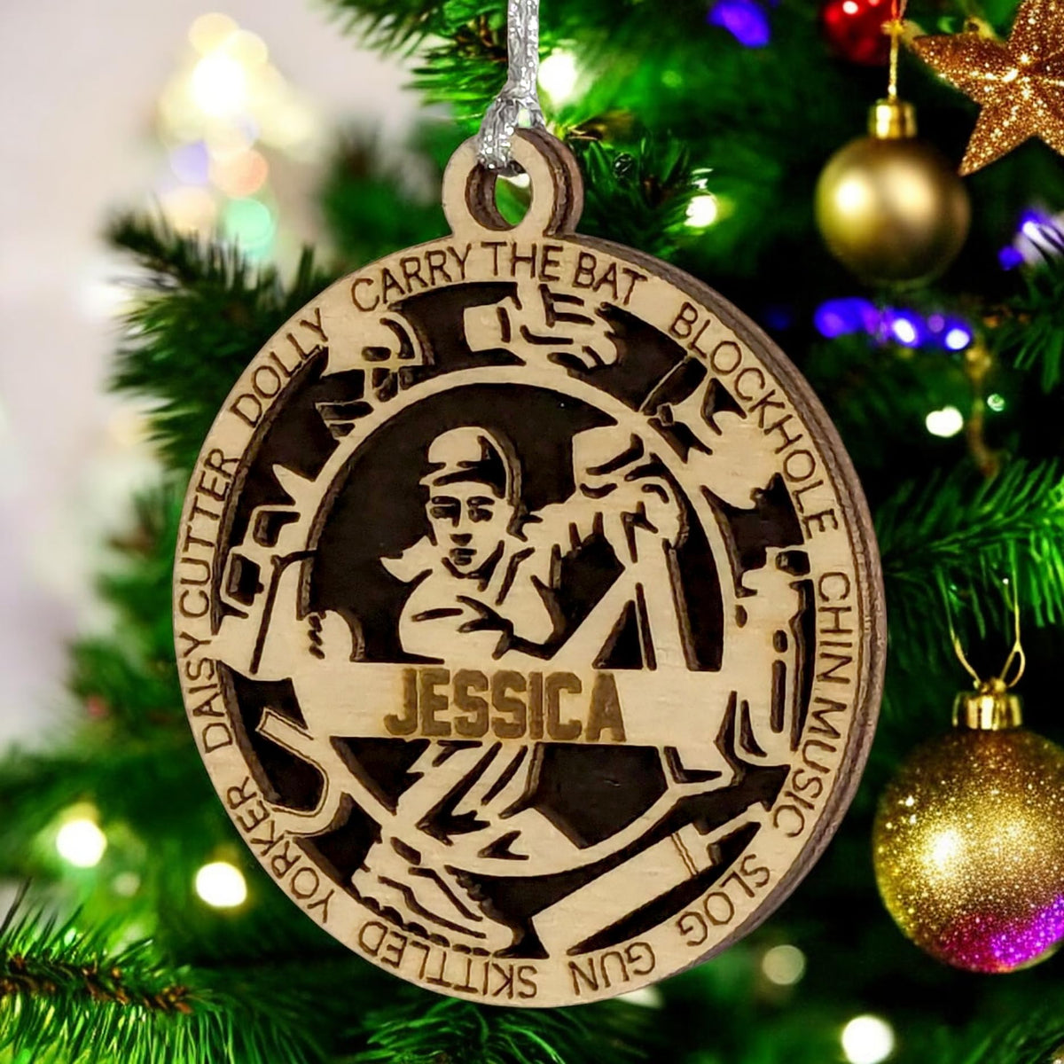 3" Personalized Batter Icons Ornament