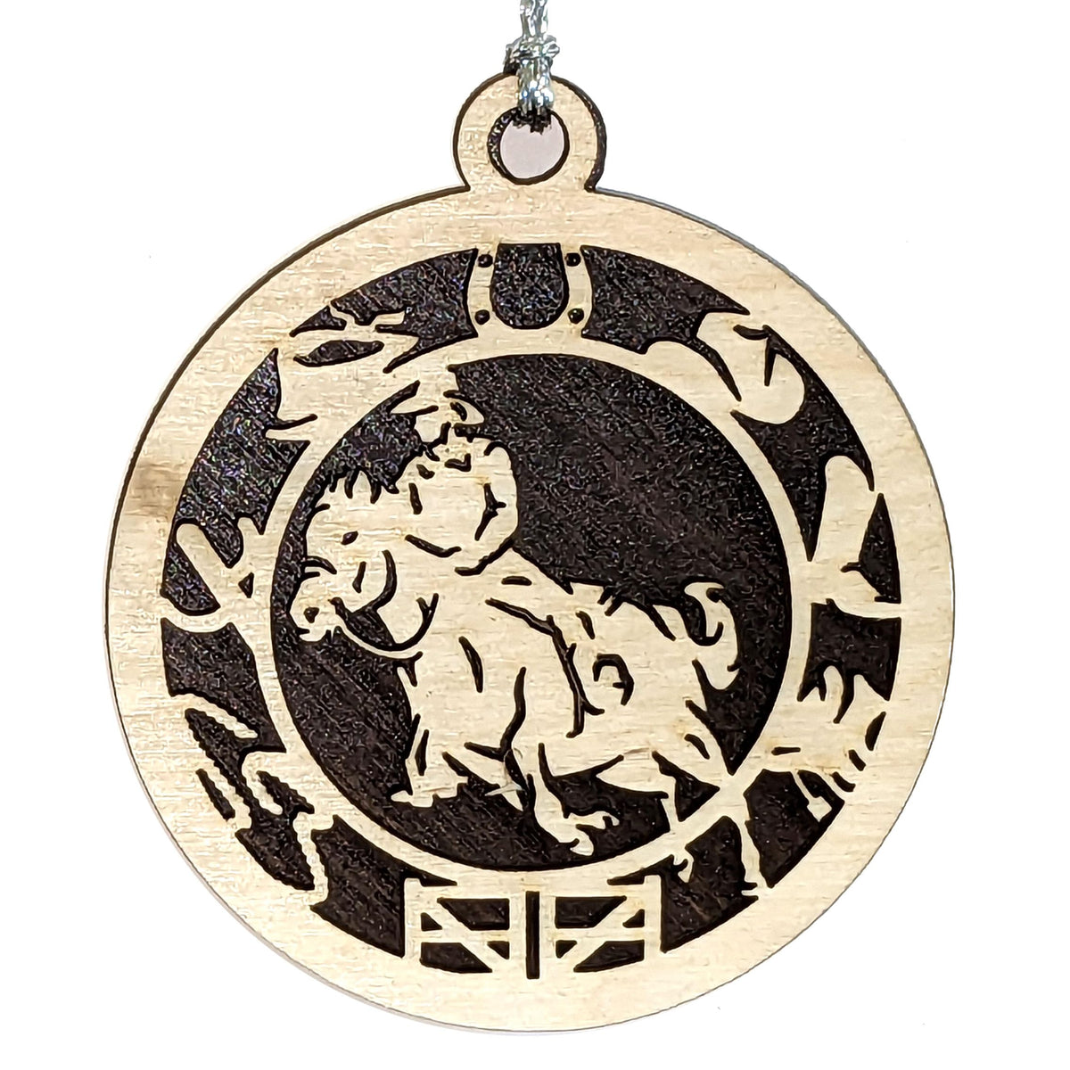 3" Male Rodeo Icon Border Ornament