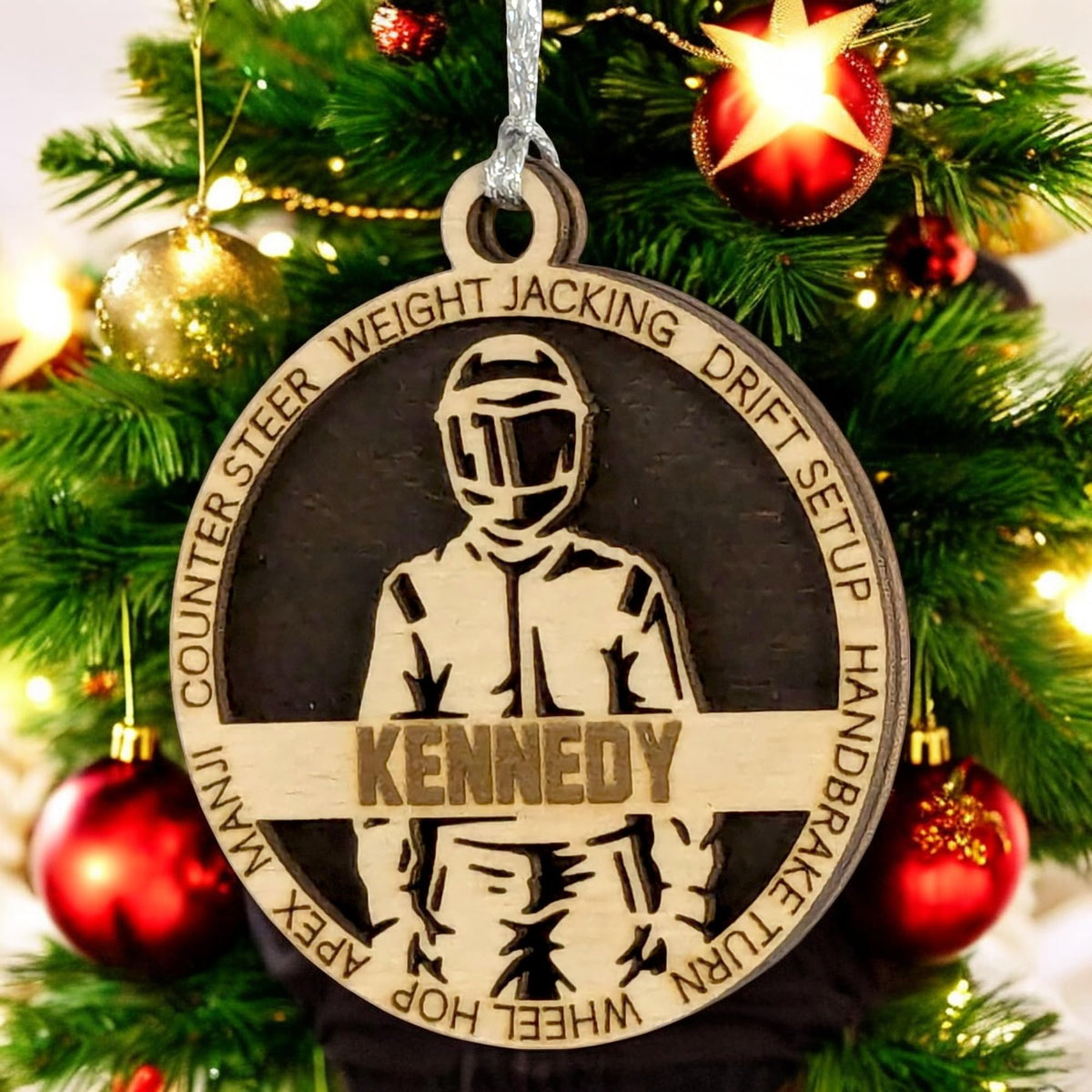 3" Personalized Racing Ornament / Car Charm